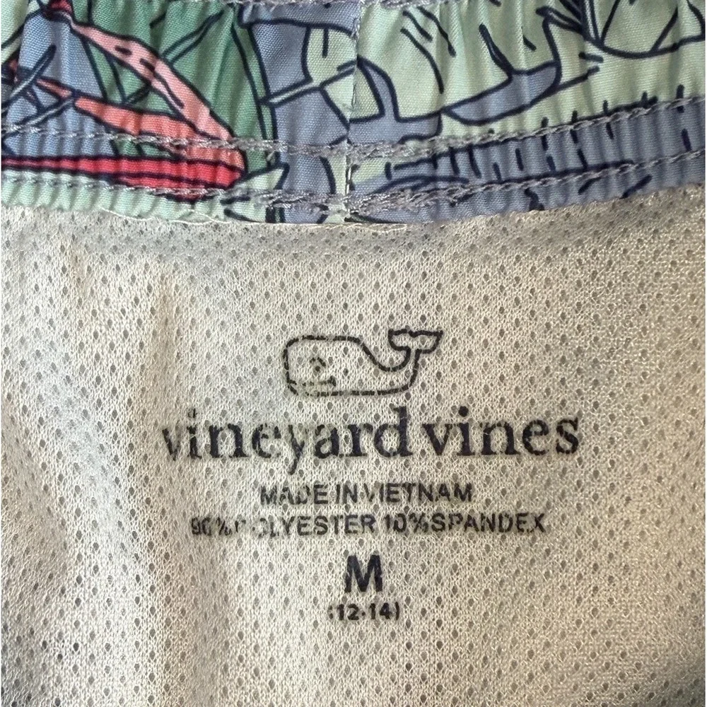 Vineyard Vines Boys Swim Trunks Board Short Sailfish Allover Print Medium 10/12